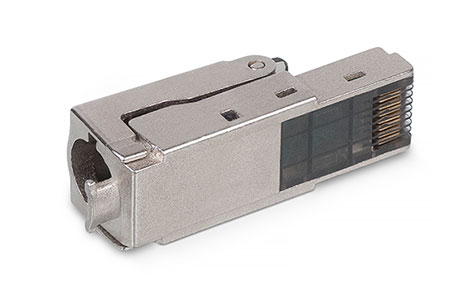 Cabeus 8P8C-SH-C6+ -TWP Коннектор с фиксатором кабеля и колпачком RJ-45(8P8C) под витую пару, категория 6, 6a, 7